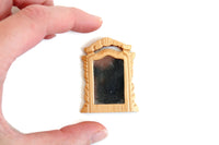 Vintage Half Scale 1:24 Miniature Dollhouse Wood Frame Wall Mirror