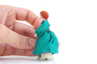 Artisan-Made Vintage Half Scale 1:24 Miniature Dollhouse Victorian or Edwardian China Bisque Woman Figurine