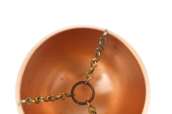 vintage copper hanging planter Vintage Coppercraft Guild Copper & Brass Hanging Planter with Brass Fe – The Mustard Dandelion