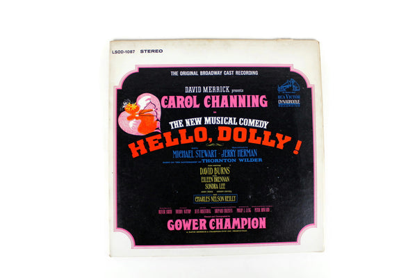 Vintage LP Vinyl Record of Original Broadway Cast Recording of Hello, Dolly!