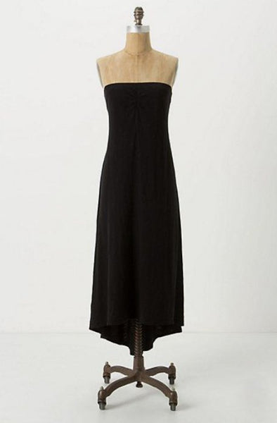 New Anthropologie Black "High-Low Tube Dress" by Left of Center, Size The Mustard Dandelion New Anthropologie Black "High-Low Tube Dress" by Left of Center, Size The Mustard Dandelion