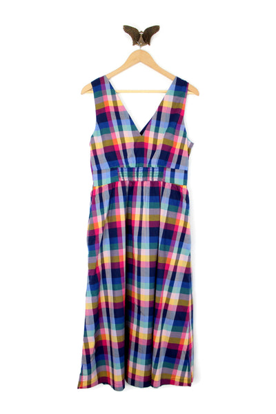 j crew midi dress New J. CREW "Mixed-Plaid Button-Up Midi Dress", Size 6, Originally $98 – The Mustard Dandelion