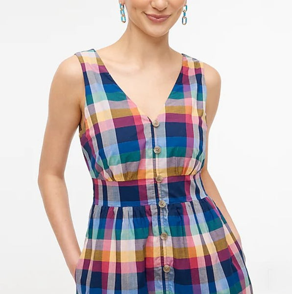 strapless open back dress New J. CREW "Mixed-Plaid Button-Up Midi Dress", Size 6, Originally $98 The Mustard Dandelion strapless open back dress New J. CREW "Mixed-Plaid Button-Up Midi Dress", Size 6, Originally $98 The Mustard Dandelion