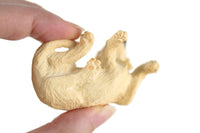 Vintage 1:12 Miniature Dollhouse Labrador Golden Retriever Reclining Dog Figurine