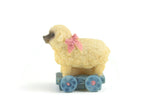 Vintage 1:12 Miniature Dollhouse Lamb Pull Toy