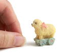 Vintage 1:12 Miniature Dollhouse Lamb Pull Toy