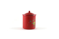 Vintage 1:12 Miniature Dollhouse Red Metal Canister