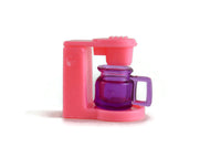 Vintage 1:6 Miniature Dollhouse Pink & Purple Coffee Maker