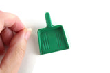 Vintage 1:6 Miniature Dollhouse Green Plastic Dustpan