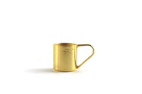 Vintage 1:6 Miniature Dollhouse Gold Mug