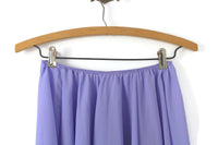 Vintage Lavender Purple Chiffon Maxi Skirt