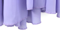 Vintage Lavender Purple Chiffon Maxi Skirt