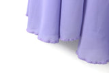 Vintage Lavender Purple Chiffon Maxi Skirt