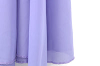 Vintage Lavender Purple Chiffon Maxi Skirt