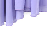 Vintage Lavender Purple Chiffon Maxi Skirt