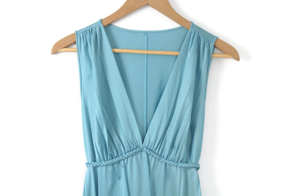 Vintage Light Blue Sleeveless Grecian-Style Maxi Dress or Nightgown The Mustard Dandelion Vintage Light Blue Sleeveless Grecian-Style Maxi Dress or Nightgown The Mustard Dandelion