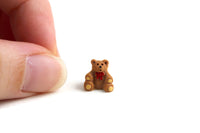Vintage Miniature Dollhouse Micro Mini Brown Teddy Bear