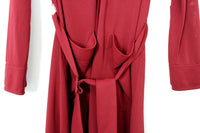 New J Crew Long Sleeve Belted Knit Dress in Burgundy, Size XS, Originally $118.50