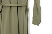 New J Crew Long Sleeve Belted Knit Dress in Frosty Olive Green, Size S, Originally $118.50