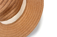 New Madewell Packable Braided Straw Hat in Warm Nutmeg, Size M/L, Originally $40