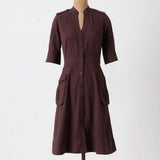 Anthropologie "Mary Shirtdress" by Maeve in Purple, Size 6, Originally $128
