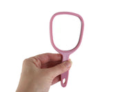 Vintage Small Mauve Pink Hand Mirror