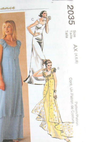 mccall formal dress patterns M8038