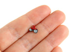 Vintage Miniature Dollhouse Micro Mini Red Metal Toy Motorcycle