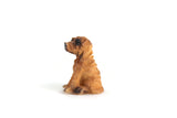 Vintage 1:12 Miniature Dollhouse Brown & Black Dog Figurine