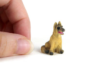 Vintage 1:12 Miniature Dollhouse German Shephard Puppy Dog Figurine