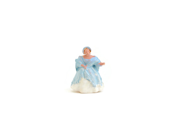 royal doulton blue dress A Lovely Royal Doulton Figurine Vintage 1969 With A Blue Dress Dotted With Stars and Cuffs and Low-Cut Ruffles A Fetching Blonde Stands 8"H, With Box, Good Condition Auction