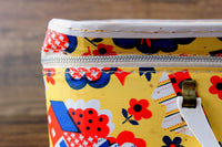 Vintage Small Mod Floral Print Suitcase or Luggage