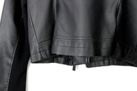 New New York & Company Black Vegan Leather Moto Jacket, Size S