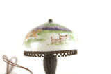 Artisan-Made & Signed Vintage 1:12 Miniature Dollhouse Working 12V Plug-In Ni Glo Scenic Table Lamp