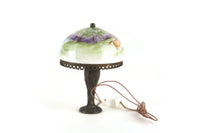 Artisan-Made & Signed Vintage 1:12 Miniature Dollhouse Working 12V Plug-In Ni Glo Scenic Table Lamp