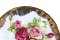Vintage Norcrest China Pink Rose Pattern Demitasse Teacup & Saucer Set
