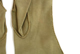 Vintage Olive Green Ladies' Mid-Length Formal Dress Gloves, Size 7