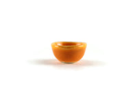 Vintage 1:12 Miniature Dollhouse Orange Porcelain Bowl