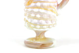 Vintage Orange Slag Glass Hobnail Toothpick Holder Creamer