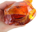 Vintage Orange Yellow Amber Glass Chunk Cullet (11 Ounce)