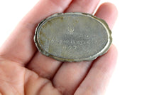 Vintage 1:12 Miniature Dollhouse Silver Pewter Serving Tray