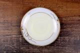 Vintage Yellow & Gold Porcelain Demitasse Teacup & Saucer Set