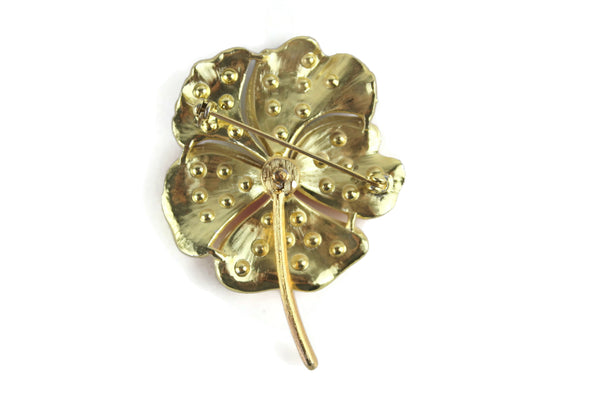 Orange, Peach and Yellow Enamel Flower Pins