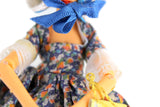 New Vintage 1:12 Dollhouse Williamsburg Lady Visitor Figurine by Peggy Nisbet