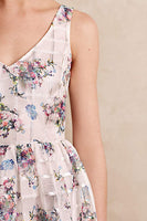 New Anthropologie White Floral Print "Peony Garden Dress" by Maeve, Size 8, Originally $228