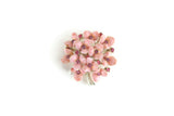 Vintage Pink Celluloid Flower Bouquet Brooch