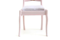 Vintage 1:12 Miniature Dollhouse Pink Side Dining Chair