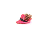 Vintage 1:12 Miniature Dollhouse Pink Straw Tilby Hat