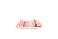 Artisan-Made Vintage Pink 1:12 Miniature Dollhouse Hat by Nancy Manders