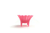 Vintage Miniature Dollhouse Small Scale Pink Plastic Doll Chair